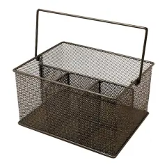 Sorbus Steel Mesh Utensils Caddy Bronze