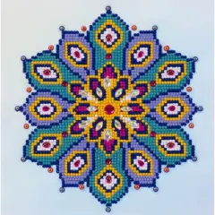 Diamond Dotz&reg; at Home Beginner Mandala Blush Diamond Painting Kit