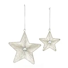 Iron & Glass Star Ornament Set