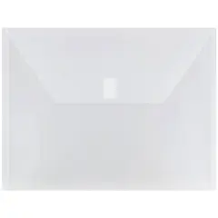 JAM Paper 9.75" x 13" Plastic Hook & Loop Closure Envelopes, 12ct. Multi