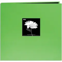 Pioneer&reg; Book Cloth Cover Post Bound Album, 12" x 12" Citrus Green