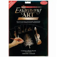 Royal & Langnickel&reg; Engraving Art&trade; 8" x 10" Copper Foil Blank Boards, 6 Sheets