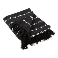 DII&reg; Black Woven Loop Throw