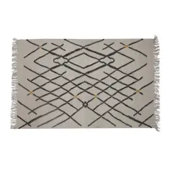 Hello Honey&reg; 6ft. Woven Wool & Cotton Textured Rug