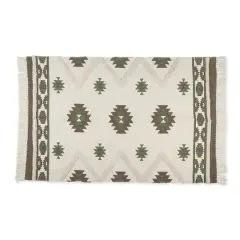 DII&reg; Southwestern Textured Hand-Loomed Shag Rug Brown/Green