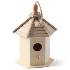 9.5" Wood Gazebo Birdhouse by Make Market&reg;