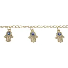 Gold Metal Hamsa Hand Beads, 14mm by Bead Landing&trade;