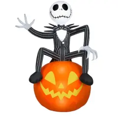 9.5ft. Airblown&reg; Inflatable Halloween Jack Skellington on Jack-o'-Lantern