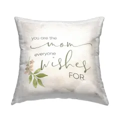 Stupell Industries Mother's Day Floral Phrase Outdoor Printed Pillow