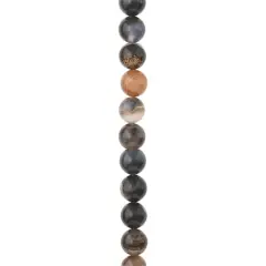 Tuxedo Agate Round Beads by Bead Landing&reg;, 8mm