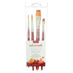 Princeton&trade; Velvetouch&trade; 4 Piece Brush Set