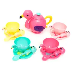 Zoo Troop Flamingo Teapot Animal Themed Tea Party Gift Set