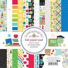 Doodlebug Design Inc.&trade; School Days Paper Pad, 6" x 6"