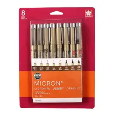 Micron&reg; Sepia Archival Ink Pens, 8ct.