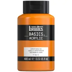 Liquitex&reg; BASICS&trade; Acrylic Paint, 13.5oz. 720 Cadmium Orange Hue