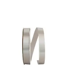 JAM Paper 7/8" x 100yd. Single Face Satin Allure Ribbon Silver