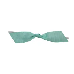 JAM Paper 7/8" Grosgrain Twist Tie Flair Bows, 100ct. Aqua