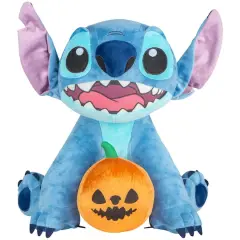 18" Stitch with Jack-O'-Lantern Halloween Greeter