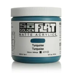 Golden&reg; SoFlat Matte Acrylic Paint, 16oz. Turquoise