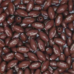 S&S&reg; Worldwide Football Plastic Beads, 15mm