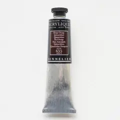 Sennelier Extra Fine Artists' Acrylic Paint, 60mL 655 Quinacridone Red Orange