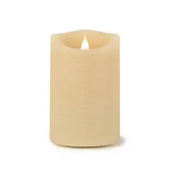 5.5" Cream Simplux LED Designer Candles with Remote Set