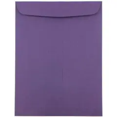 JAM Paper 9" x 12" Dark Purple Open End Catalog Premium Envelopes