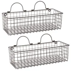 DII&reg; Medium Wire Wall Baskets, 2ct. Bronze