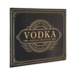 American Art Decor Vodka Metal Embossed Sign