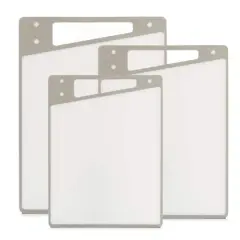 JoyJolt&reg; Cutting Board Set White and Gray