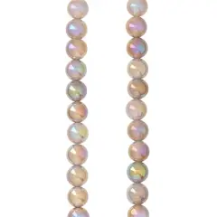 Gray Electroplated Agate Round Beads, 6mm by Bead Landing&trade;