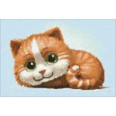 Wizardi Ginger Cat Diamond Painting Kit
