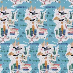 Super Pets&trade; Metropolitan Map Cotton Precut Fabric