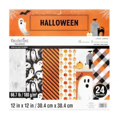 12" x 12" Vintage Halloween Paper Pad by Recollections&trade;, 24 Sheets
