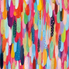 RoomMates Red Multi Brushstroke Peel & Stick Wallpaper