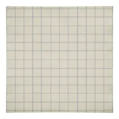Gray & Cream Check Cotton Twill Napkin