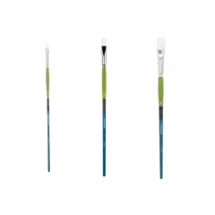 Princeton&trade; Snap!&trade; Series 9800 White Taklon Long Handle Filbert Brush