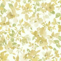RoomMates Watercolor Floral Peel & Stick Wallpaper Yellow/Green