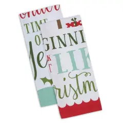 DII&reg; Assorted Holiday Fun Printed Dishtowel Set