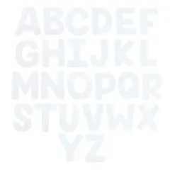 7" White Paper Collage Letters by Creatology&trade;