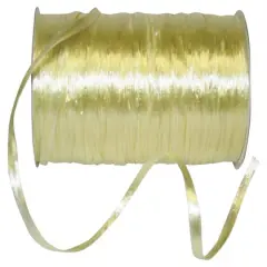 JAM Paper 1/4" Raffia Pearl Ribbon Daffodil