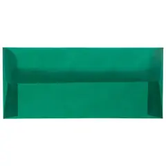 JAM Paper 4.125" x 9.5" Business Translucent Vellum Envelopes, 25ct. Racing Green