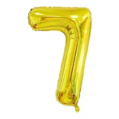 Wizardi 32" Gold Number Foil Balloon 7