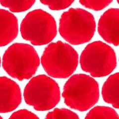 John Bead 2" Pom Poms, 50ct. Red