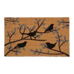 DII&reg; J&M Birds Vinyl Back Coir Doormat