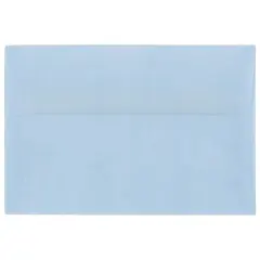JAM Paper A8 Surf Blue Translucent Vellum Invitation Envelopes, 25ct.