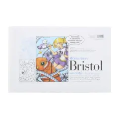 Strathmore&reg; 200 Series Sequential Art Blue Lined Bristol Paper Pad, 11" x 17"