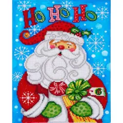 Diamond Dotz&reg; at Home Intermediate Santa Ho Diamond Painting Kit