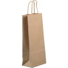 JAM Paper Kraft Paper Wine Gift Bag, 100ct.