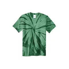 Port & Company&reg; Youth Tie-Dye T-Shirt Forest Green